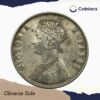 Scarce One Rupee Victoria Empress 1900 Bombay Mint ('B' Incuse) Silver Coin, British India Uniform Coinage, Collectible. - Image 2
