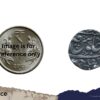 One Rupee Shah Alam II RY 45 Dar-ul-fath Ujjain Mint Silver Coin, Princely State of Gwalior, Collectible. - Image 4