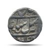 One Rupee Shah Alam II RY 12 1186 AH 4/3 Dots Murshidabad Mint Silver Coin, Bengal Presidency, Collectible.