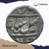 One Rupee Shah Alam II RY 12 1186 AH 4/3 Dots Murshidabad Mint Silver Coin, Bengal Presidency, Collectible. - Image 2