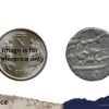 One Rupee Shah Alam II RY 12 1186 AH 4/3 Dots Murshidabad Mint Silver Coin, Bengal Presidency, Collectible. - Image 4