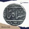 One Rupee Alamgir II (ND 1760-1850 CE) Chittor Mint Silver Coin, Princely State of Mewar, Collectible. - Image 2