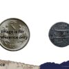 Scarce Quarter Rupee Shah Alam II RY-19 1204 AH (1819-29 CE) Murshidabad Mint Silver old coin, Bengal Presidency, Collectible. - Image 4