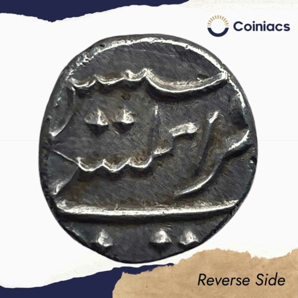 1 Fanon (1/5 Rupee) (ND 1738-1792) Bhultcheri Mint Silver Coin, French India - Mahe, Collectible. - Image 3