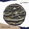 1/5 Rupee (Malabar) Shah Allam II (Reign 1760-1806 CE) Silver Old Coin, Bombay Presidency, Collectible. - Image 2
